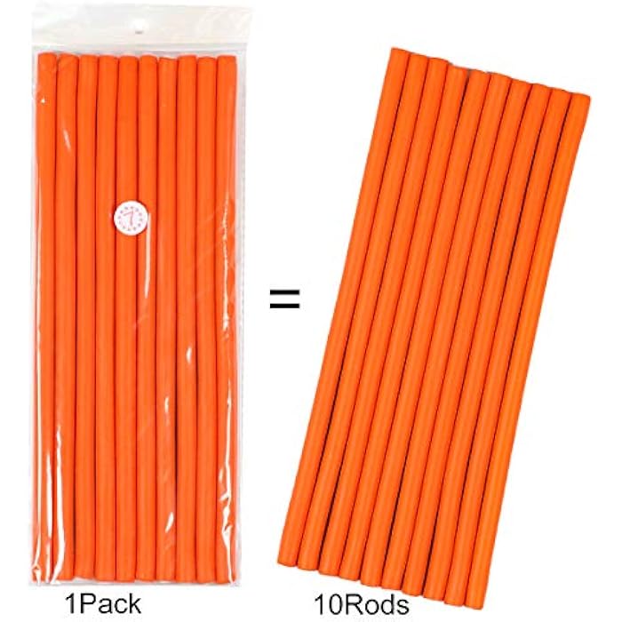 Ms Aloe 3Pack Flexible Twist-Flex Spiral Hair Curlers - Soft Foam No Heat Rollers for Long, Medium, Short Hair (Diameter 0.8cm, 30 Rods) - Image 3